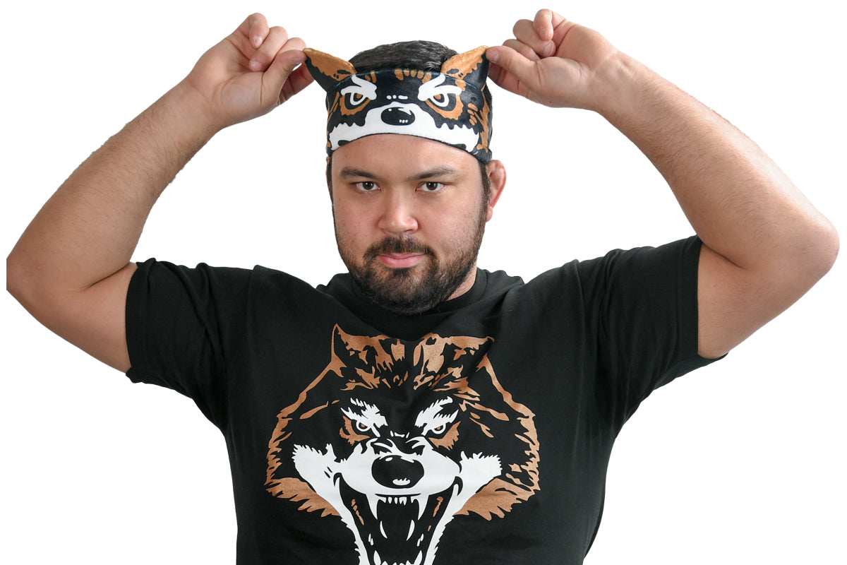 新日本プロレス なりきりリバーシブルヘアバンド（ウルフアロン）