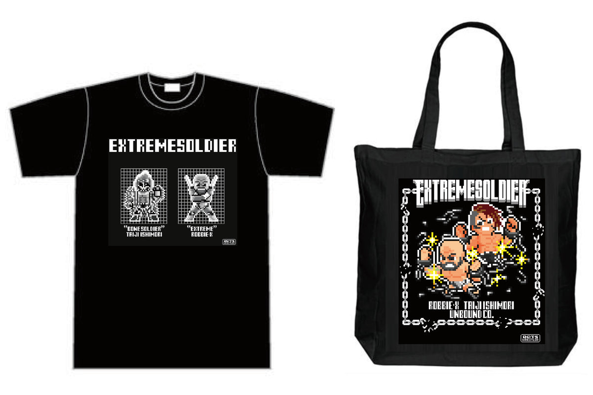 石森太二&ロビー・エックス「dotswrestler」Tシャツ&トートバッグ