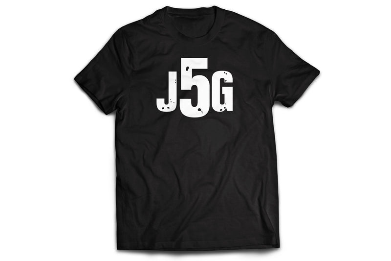 Just 5 Guys Tシャツ（ブラック×ホワイト）