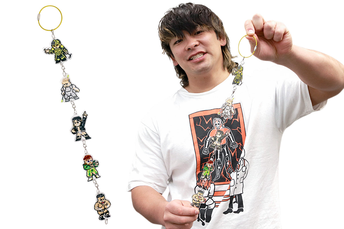 與真司郎　ディフューザー2種&カラーアクリルキーホルダー3種 dotswrestler」つながるアクリルキーホルダー（G1 CLIMAX 35）/D