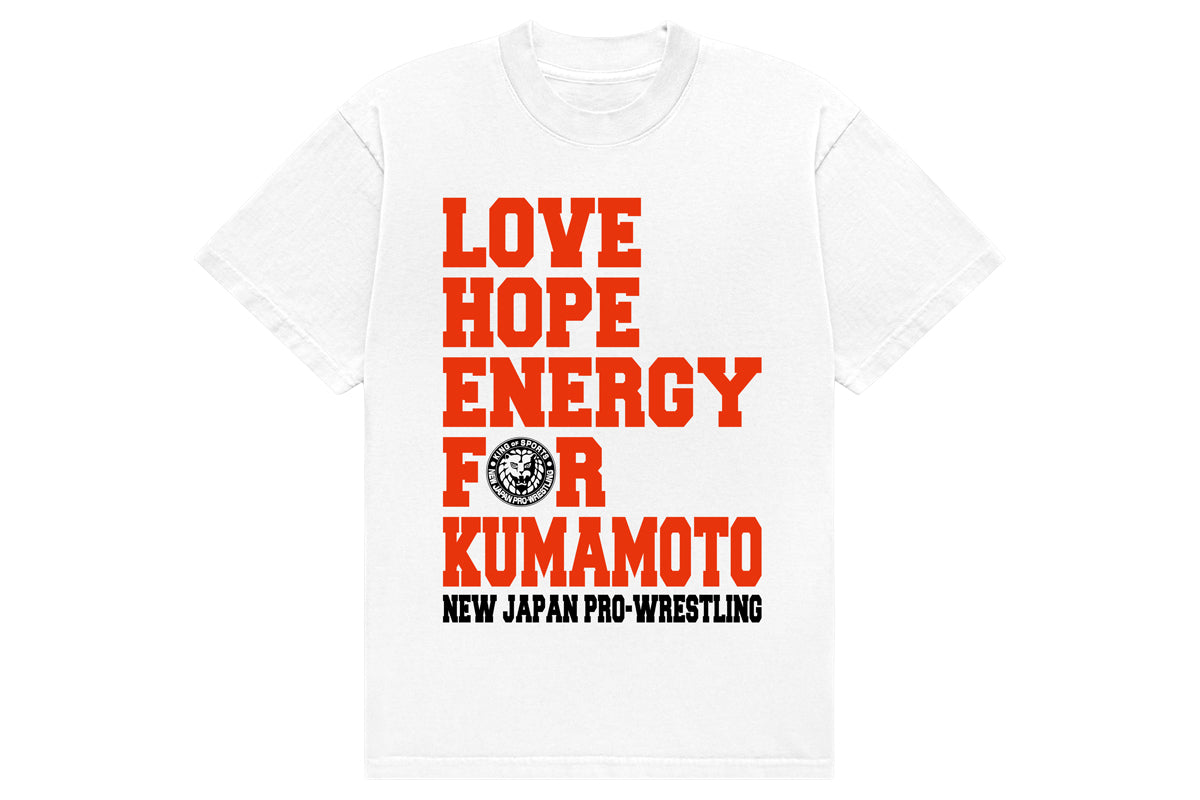 【8/27以降お届け】新日本プロレス 熊本地震 チャリティTシャツ