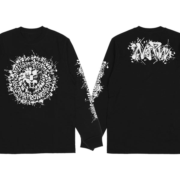 ライオンマーク ロングスリーブ（2025・ブラック×ホワイト）