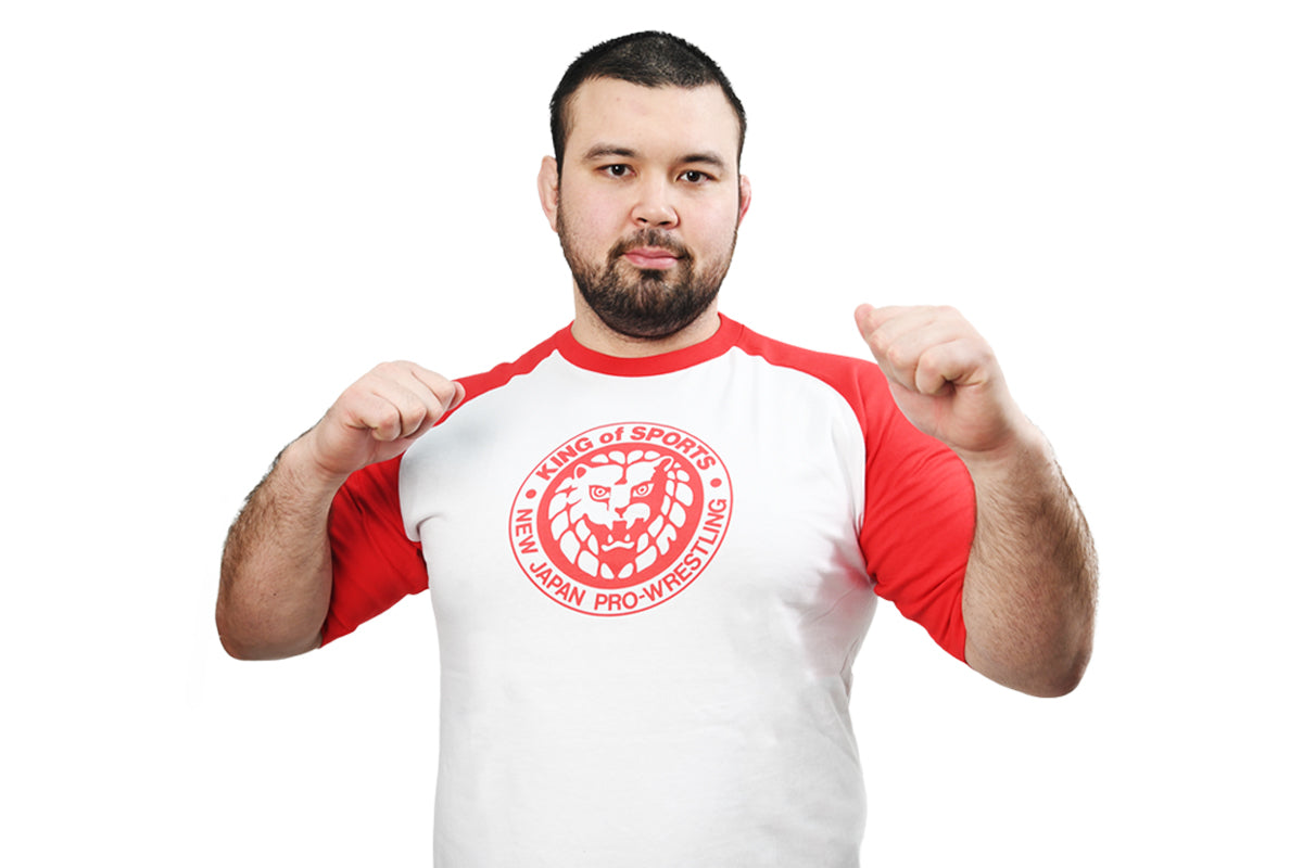 ライオンマーク クラシックロゴ ラグランTシャツ（レッド）