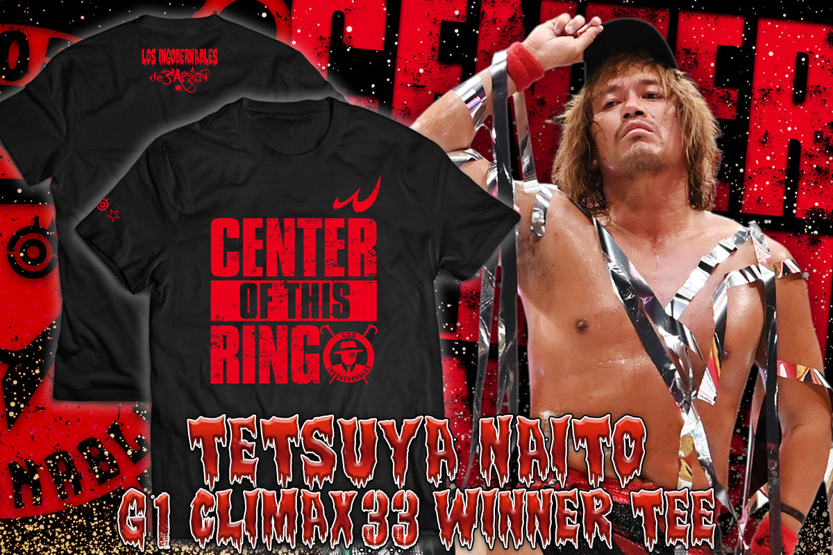 内藤哲也「CENTER OF THIS RING」Tシャツ（ブラック/2023）