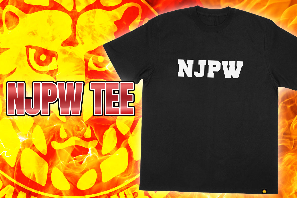 NJPW Tシャツ（2025・ブラック×ホワイト）