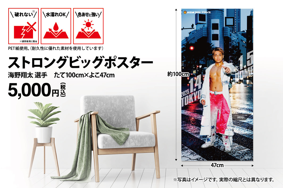 海野翔太 ストロングビッグポスター(2025. 1.4&1.5 TOKYO DOME) 海野翔太 ストロングビッグポスター(2025. 1.4&1.5 TOKYO DOME)