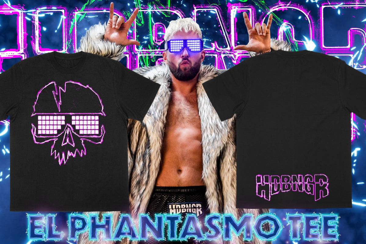 エル・ファンタズモ「ELECTRIC SKULL」Tシャツ（ブラック）