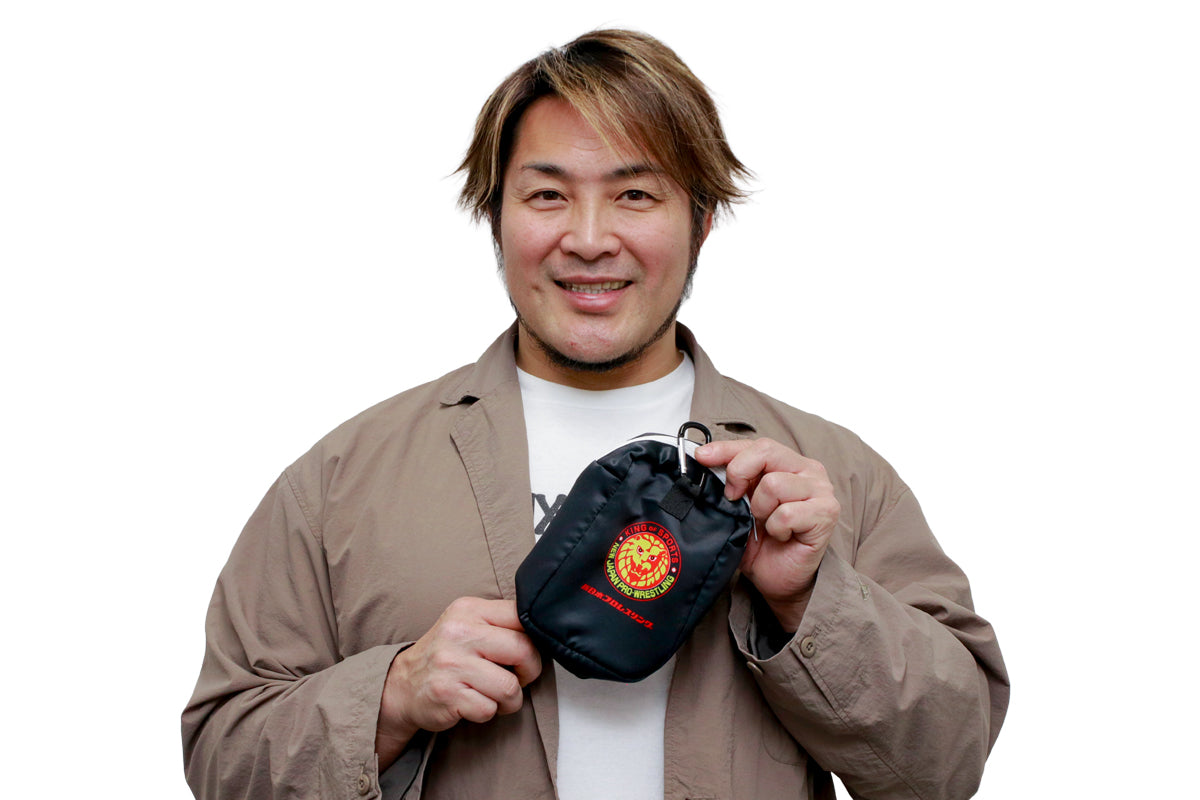 新日本プロレス カラビナ付きクリアポーチ