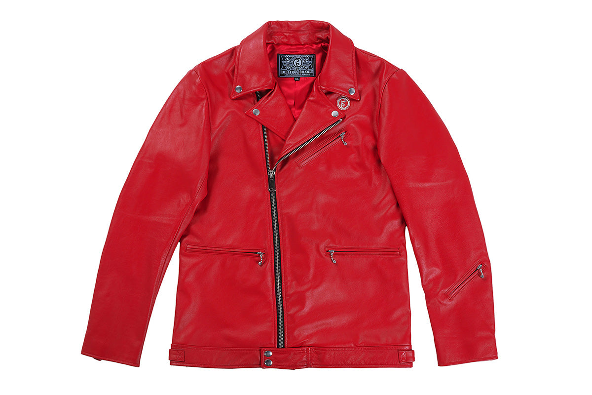 【3月上旬以降お届け】高橋ヒロム&ROLLING CRADLE PRODUCE 15thANNIVERSARY COLLABORATION ライダースジャケット（レッド）