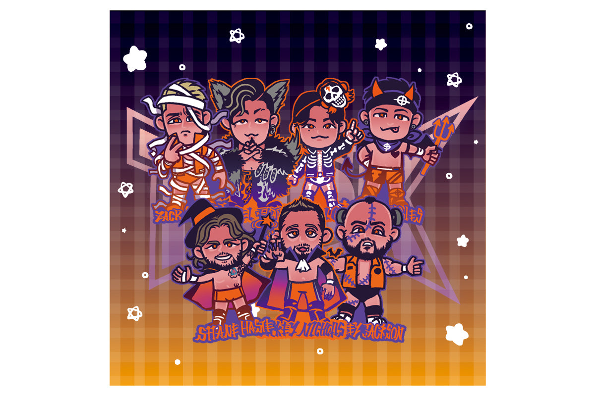 新日本プロレス ファンタスティカマニア DVDBOX 特典ステッカー おまけ付き TMDK ハロウィーン フレークシールセット