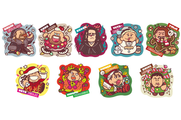 クリスマス フレークシールセット（B）