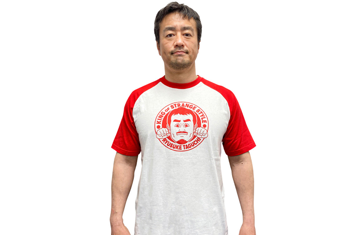 田口隆祐 ラグランTシャツ（レッド）