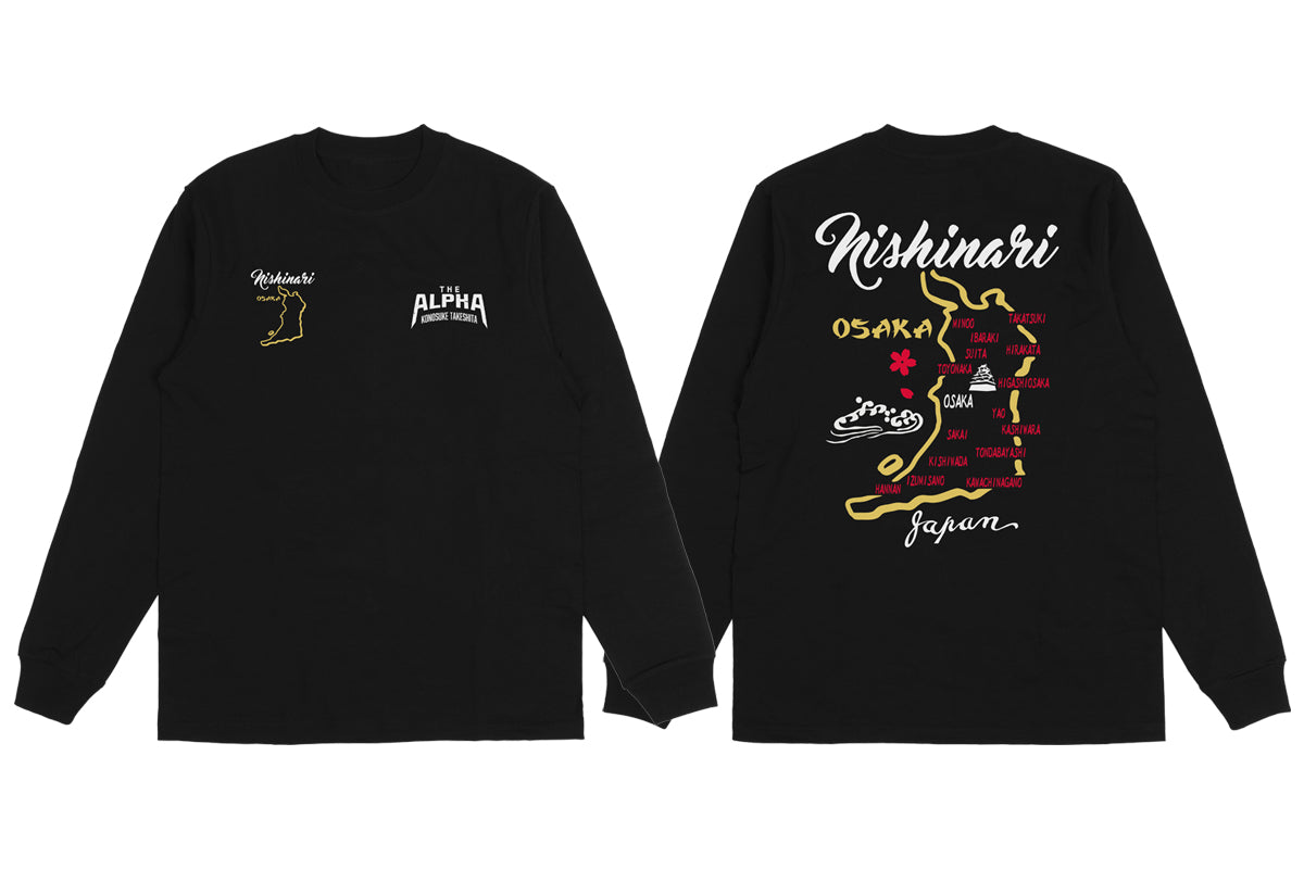 KONOSUKE TAKESHITA "NISHINARI" ロングスリーブTシャツ