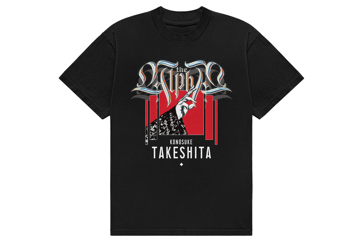 KONOSUKE TAKESHITA「THE ALPHA hand sign」Tシャツ