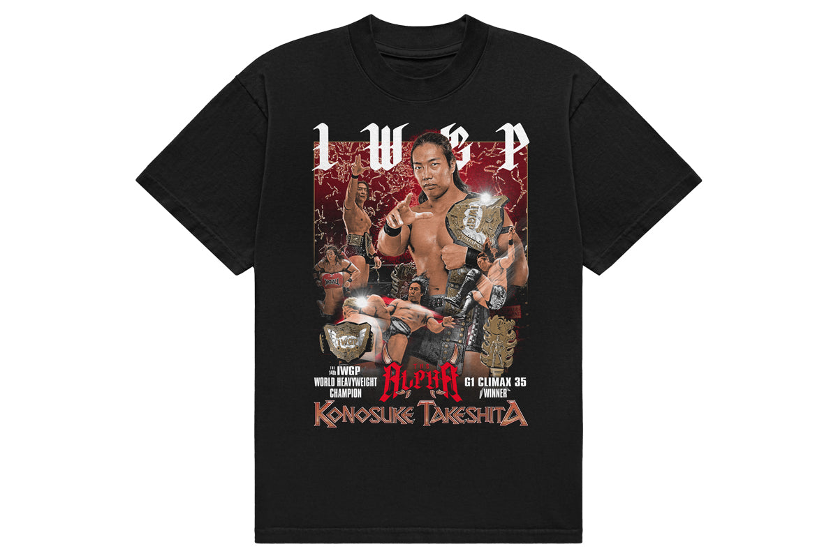 KONOSUKE TAKESHITA 第14代 IWGP世界ヘビー級王座 戴冠記念Tシャツ