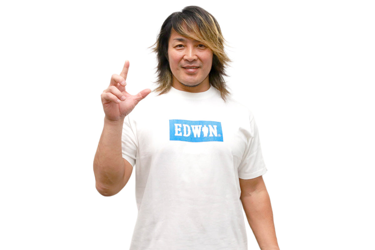 棚橋弘至×EDWIN「ボックスロゴ」Tシャツ