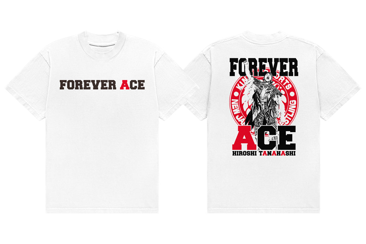 棚橋弘至「FOREVER ACE」Tシャツ（ホワイト）