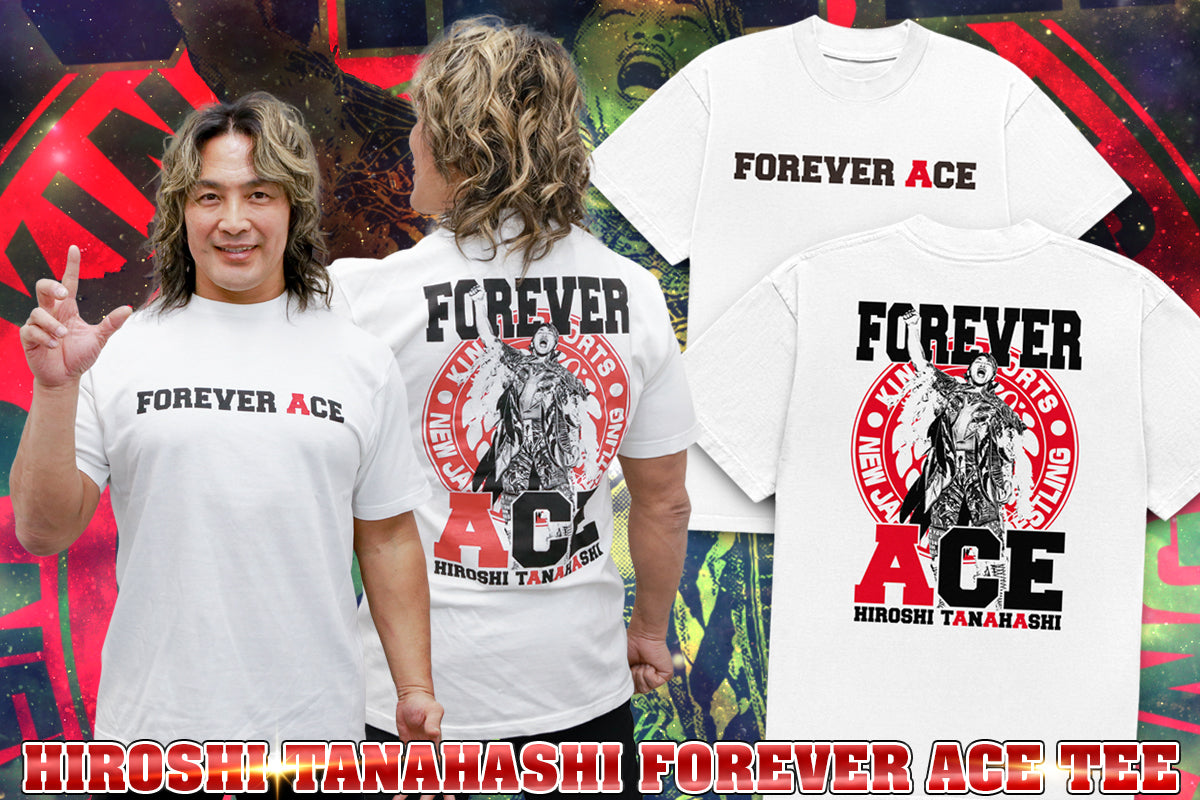 棚橋弘至「FOREVER ACE」Tシャツ（ホワイト）
