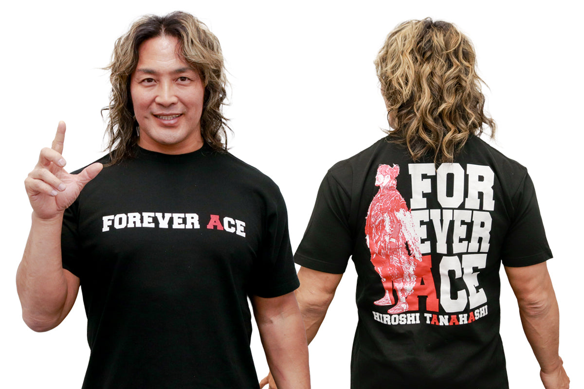 棚橋弘至「FOREVER ACE」Tシャツ（ブラック）
