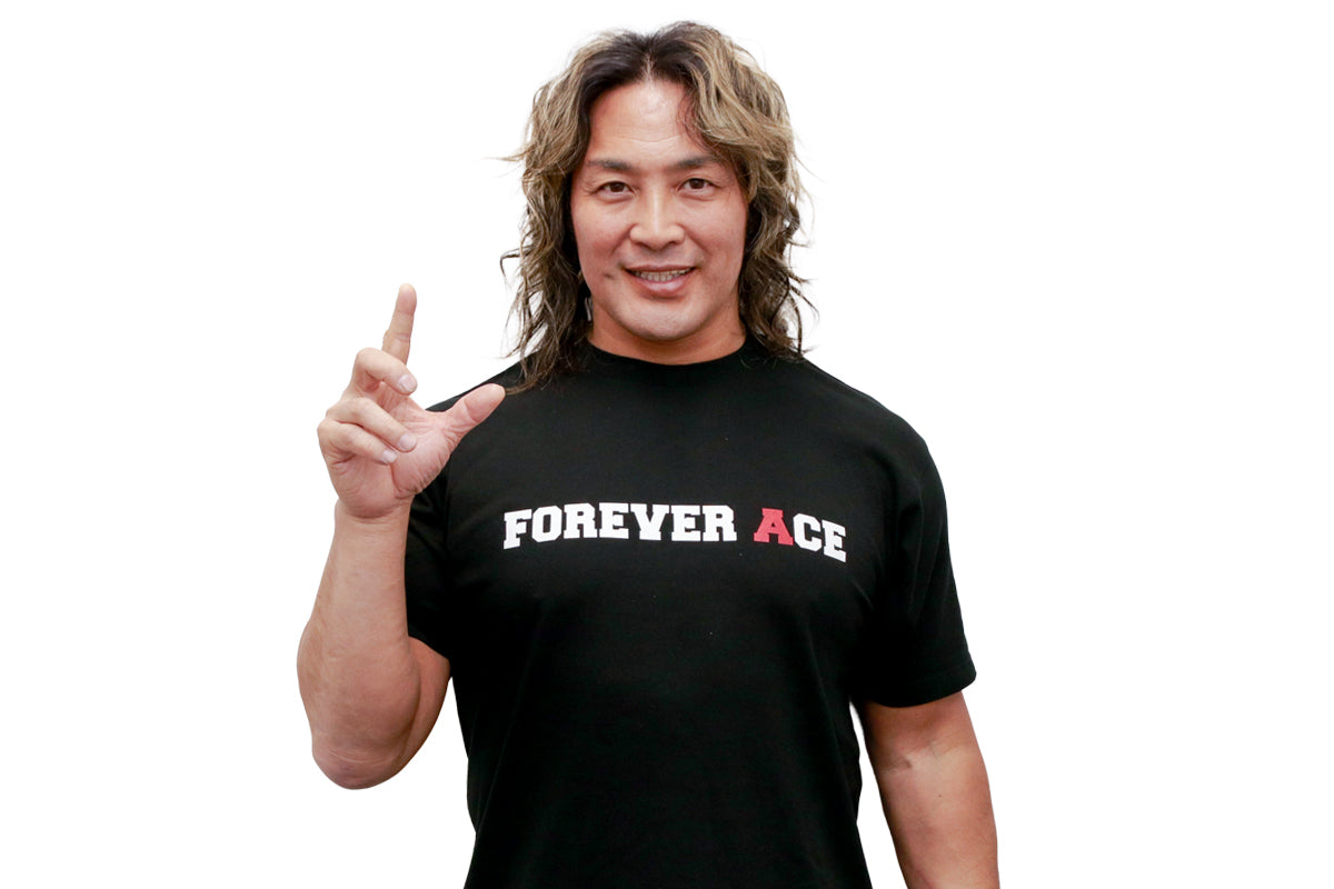 棚橋弘至「FOREVER ACE」Tシャツ（ブラック）