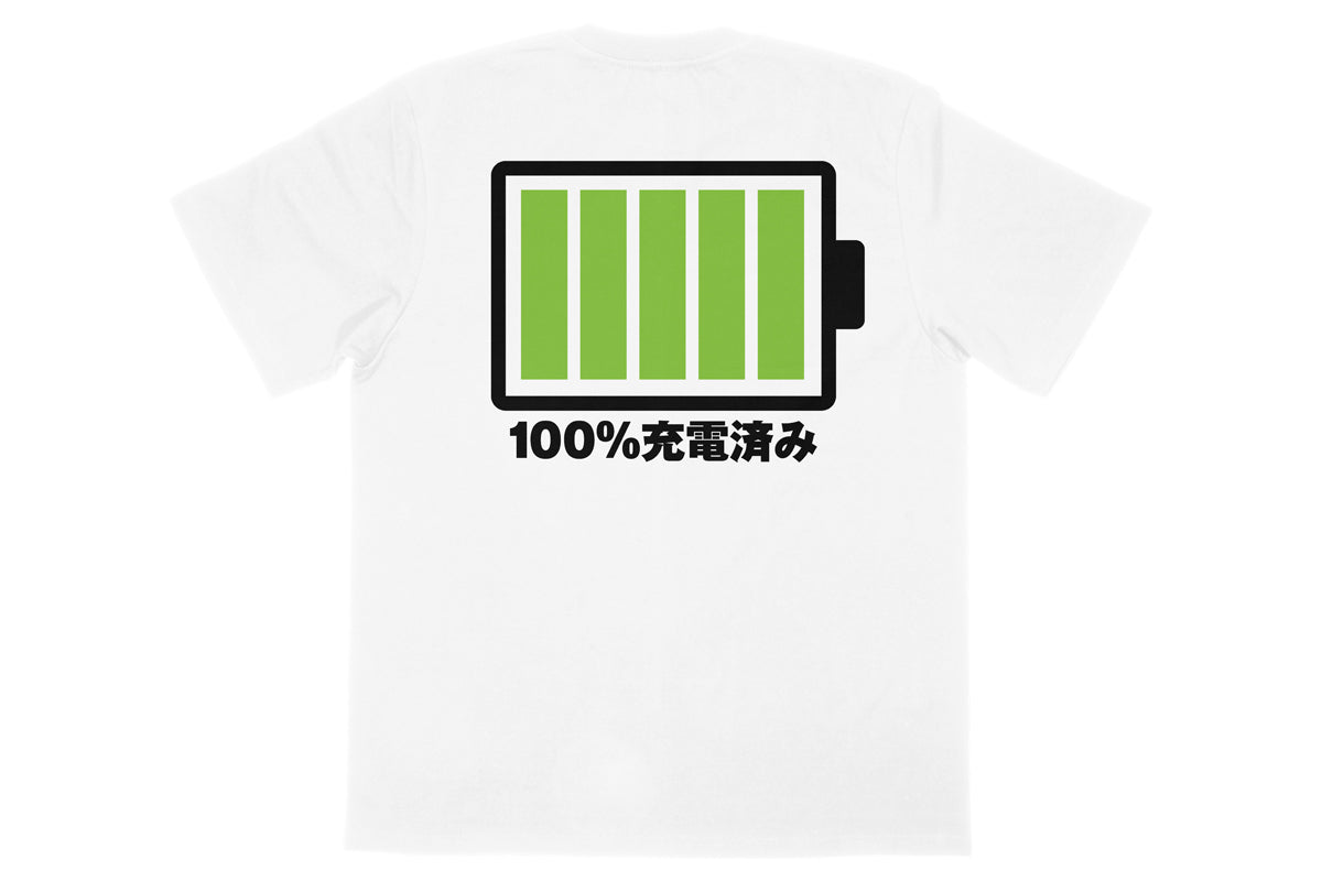 棚橋弘至「HIGH ENERGY」Tシャツ（2024・ホワイト×ライトグリーン）