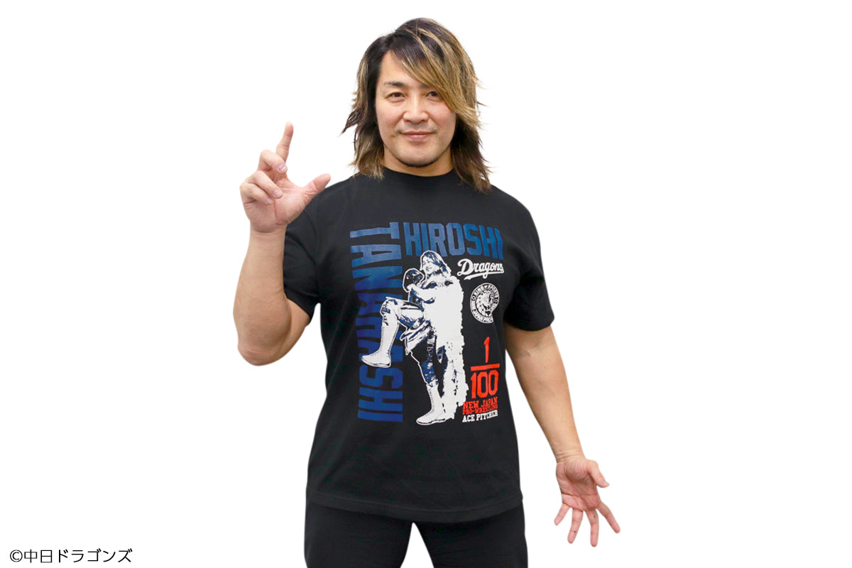 棚橋弘至×中日ドラゴンズ コラボTシャツ（ACE TANAHASHI）