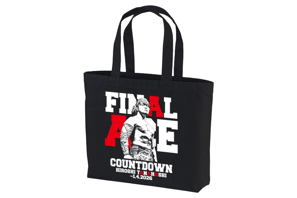 棚橋弘至「FINAL ACE COUNTDOWN」ラージトートバッグ