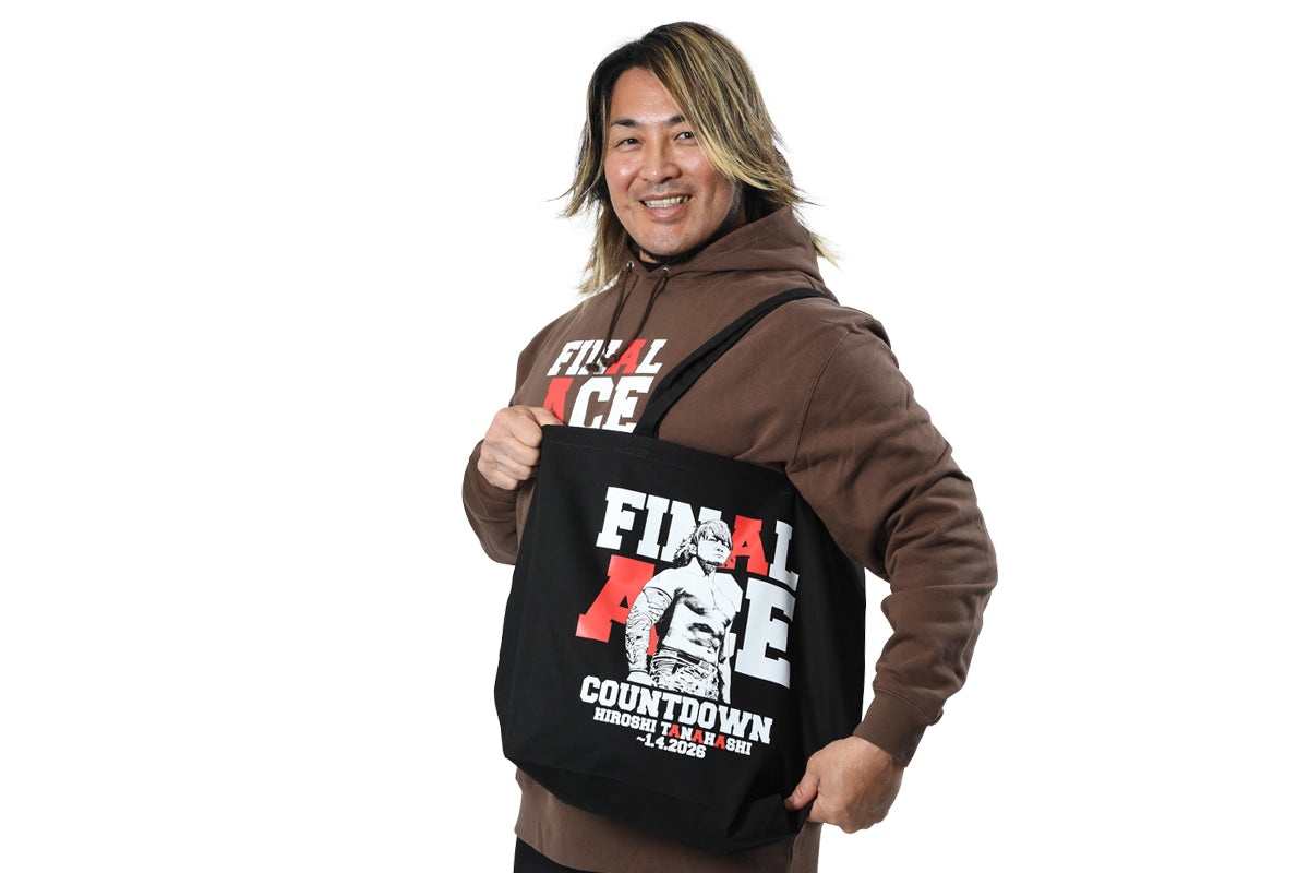 棚橋弘至「FINAL ACE COUNTDOWN」ラージトートバッグ