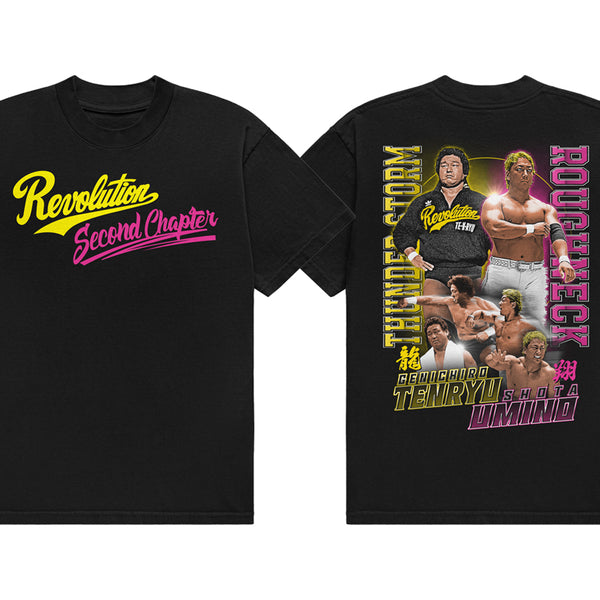 満腹太郎　ピーチフレーバー　tシャツ 天龍源一郎&海野翔太 コラボTシャツ