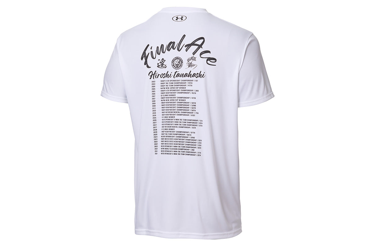 UA  棚橋弘至 FINAL ACE LEGACY Tシャツ（ホワイト）