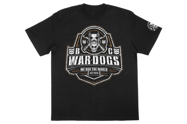 BULLET CLUB WAR DOGS「WE RUN THE WORLD」Tシャツ（ブラック