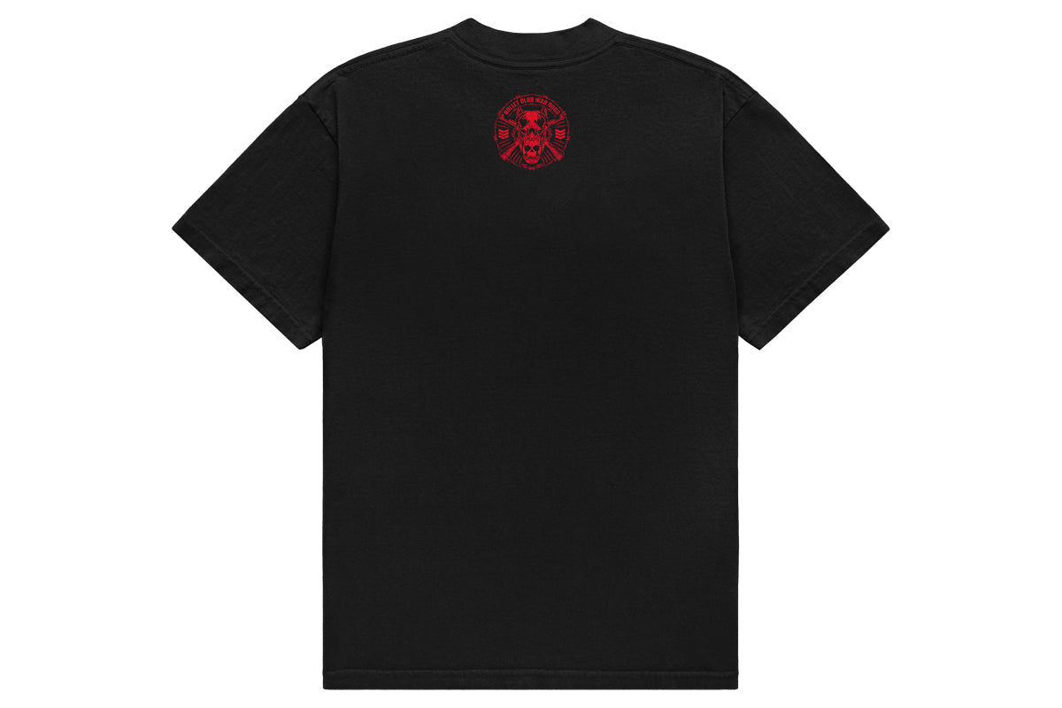 BULLET CLUB WAR DOGS Tシャツ（2025・ブラック×レッド）
