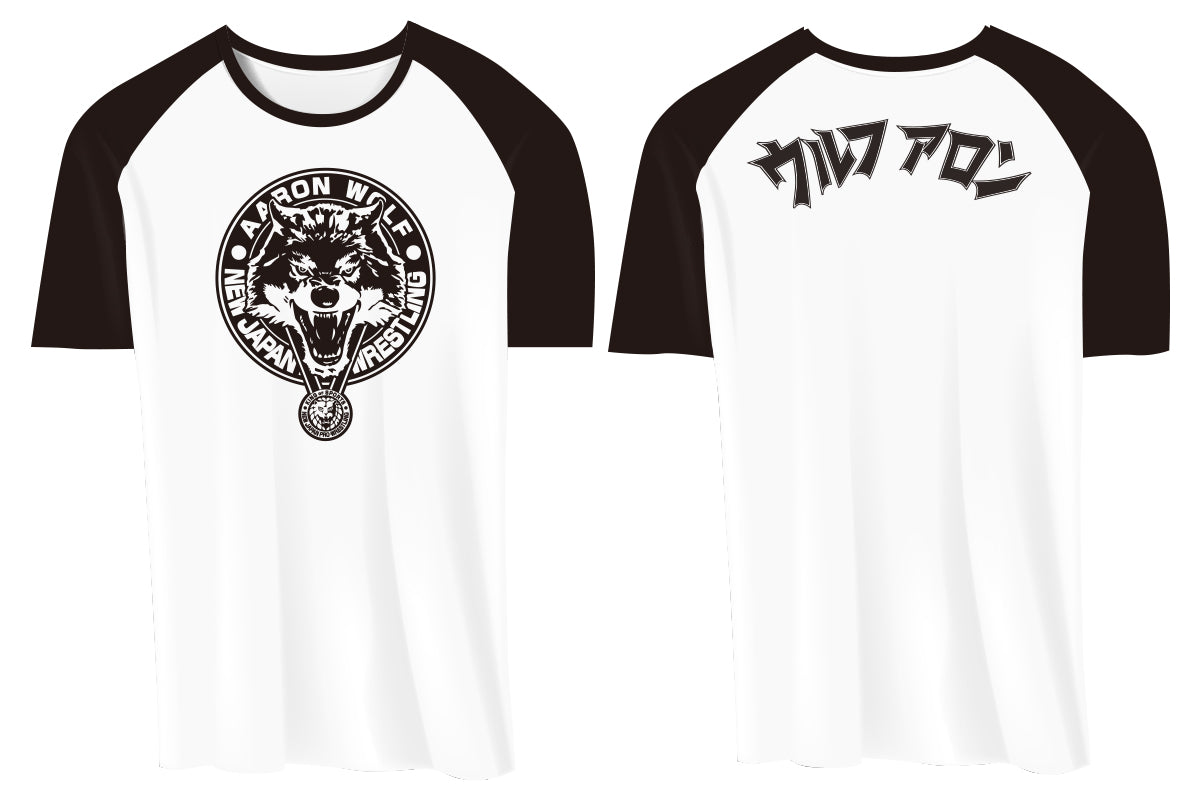 ウルフアロン ラグランTシャツ（ブラック）