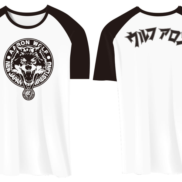 ウルフアロン ラグランTシャツ（ブラック）
