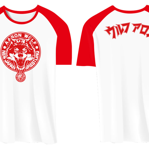 ウルフアロン ラグランTシャツ（レッド）