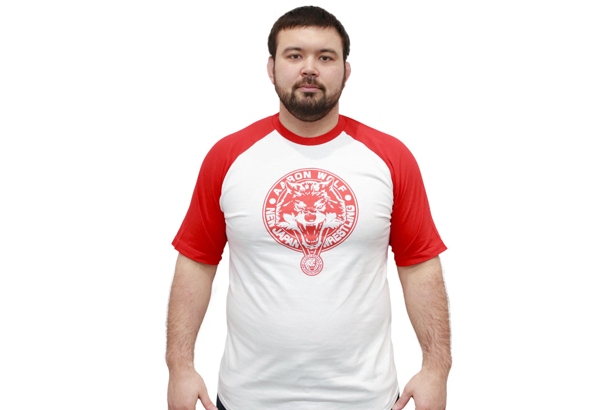 ウルフアロン ラグランTシャツ（レッド）
