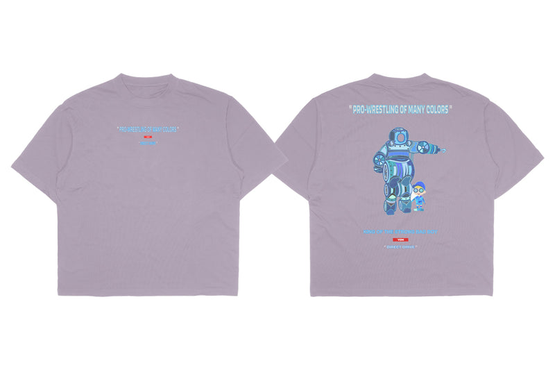 YOH「King of The strong Bad Boy」Oversized T-shirt（Smoky Purple）