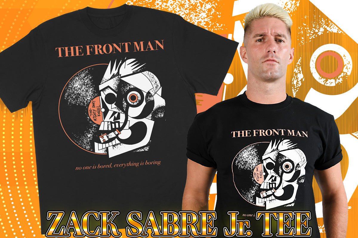 ザック・セイバーJr.「THE FRONT MAN」Tシャツ（ブラック）