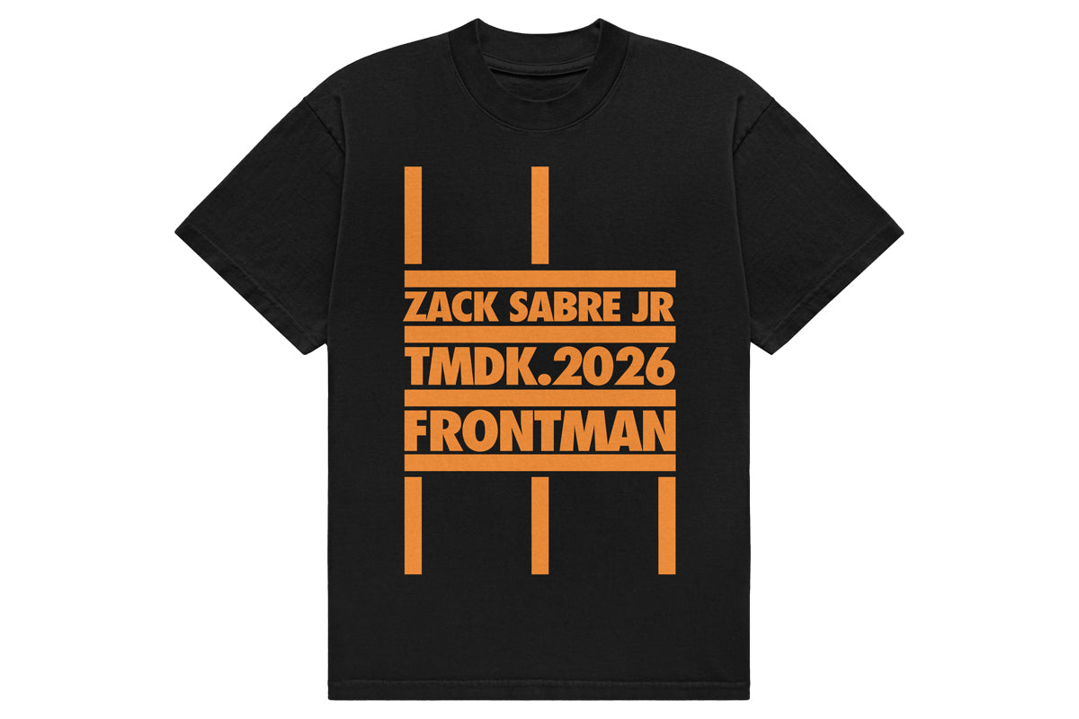 ザック・セイバー Jr.「TMDK.2026 FRONTMAN」Tシャツ