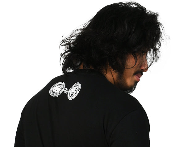 ハローキティ×新日本プロレス コラボTシャツ「レトロ」（長袖ブラック）