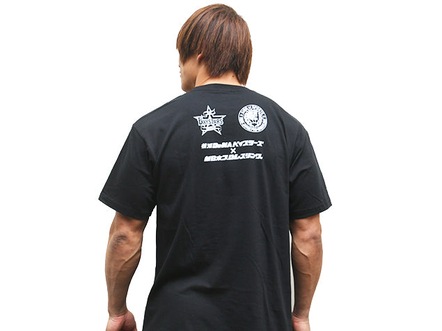 横浜DeNAベイスターズ×新日本プロレス コラボTシャツ（ブラック）