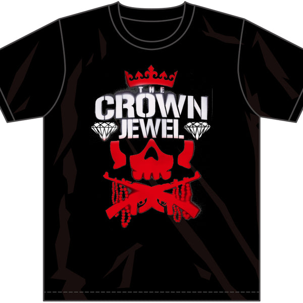 チェーズ・オーエンズ「CROWN JEWEL」Tシャツ（ブラック×レッド）