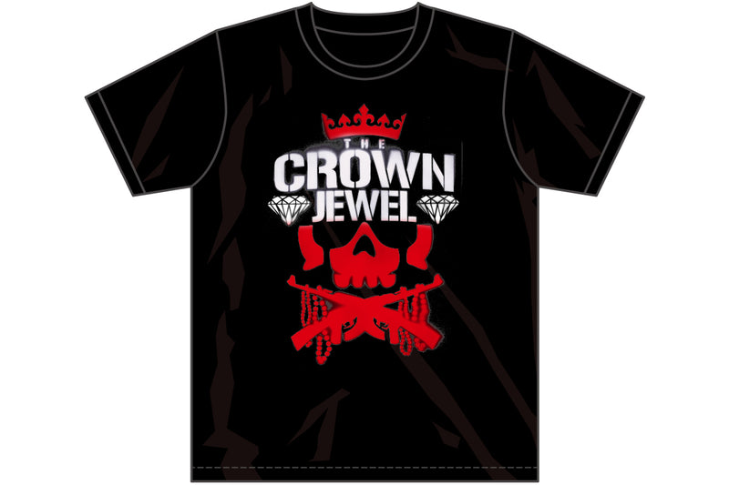 チェーズ・オーエンズ「CROWN JEWEL」Tシャツ（ブラック×レッド）