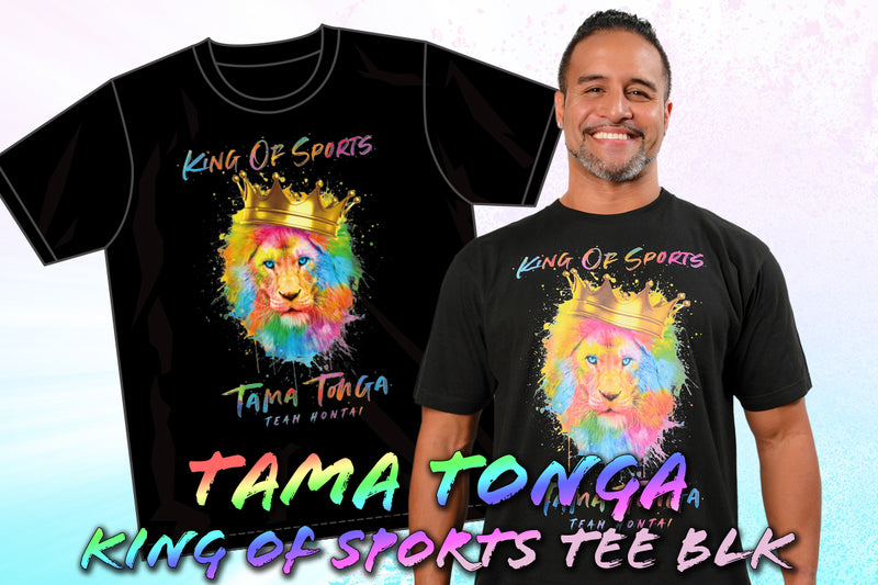 タマ・トンガ「KING OF SPORTS」Tシャツ（ブラック）