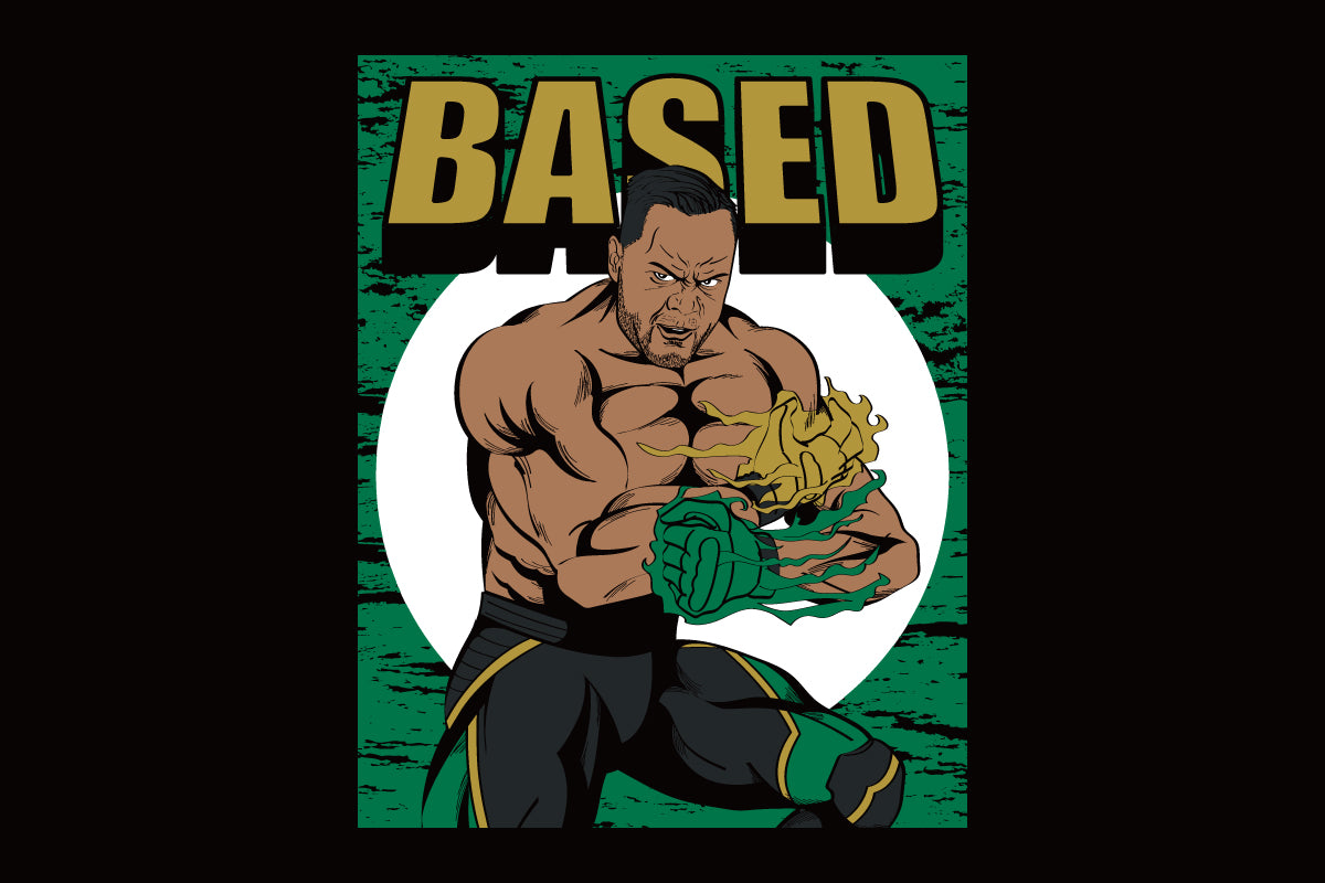 アーロン・ヘナーレ「BASED」Tシャツ