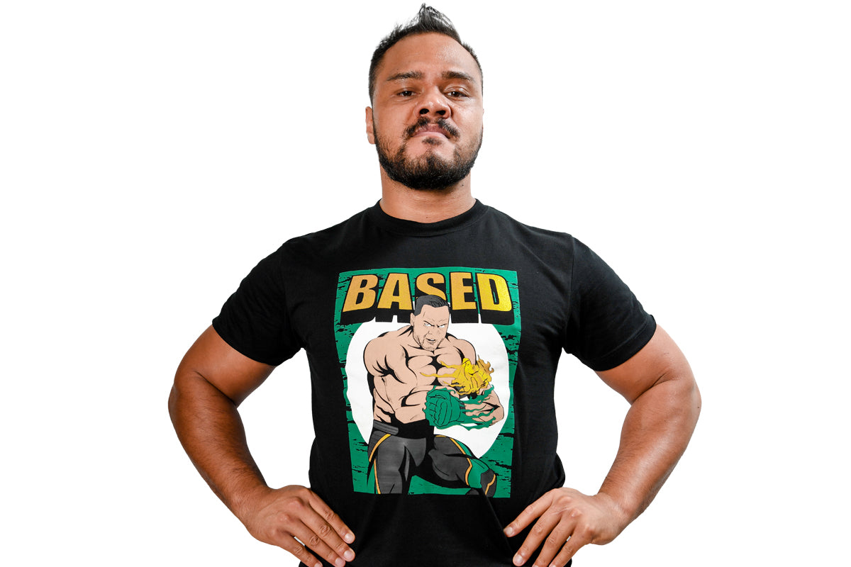 アーロン・ヘナーレ「BASED」Tシャツ