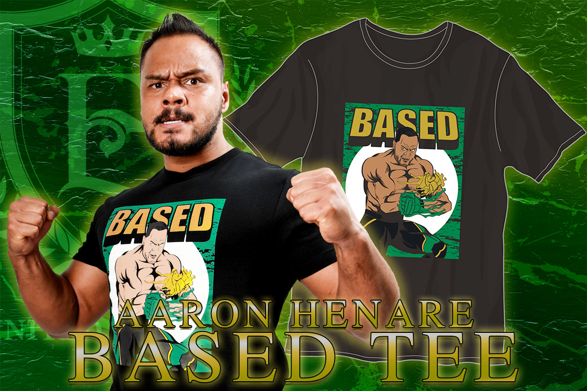 アーロン・ヘナーレ「BASED」Tシャツ