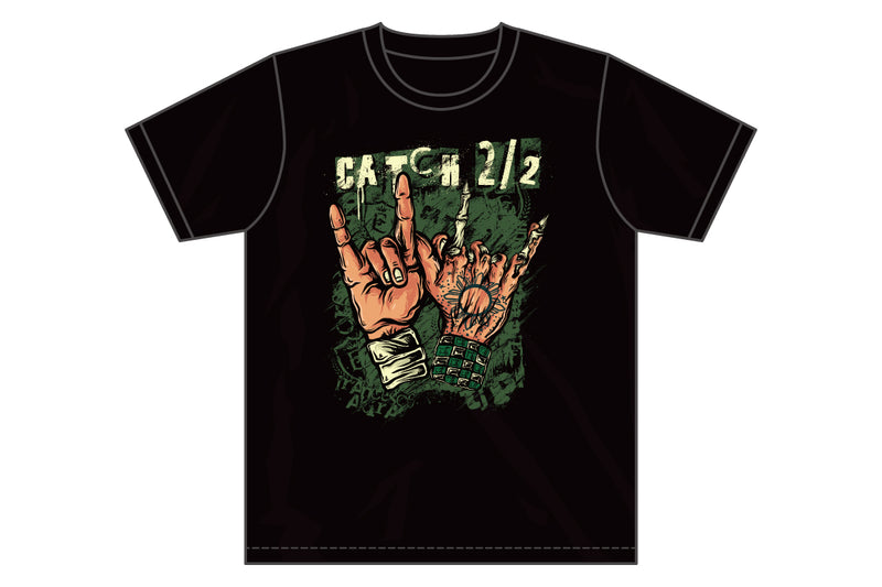 TJP&フランシスコ・アキラ「Catch 2/2」Tシャツ（ハンドサイン）