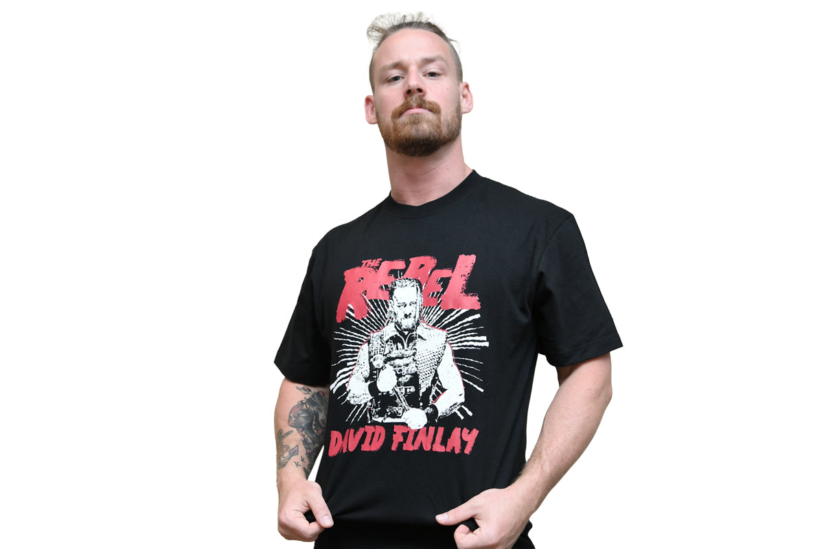 デビッド・フィンレー「THE REBEL」Tシャツ